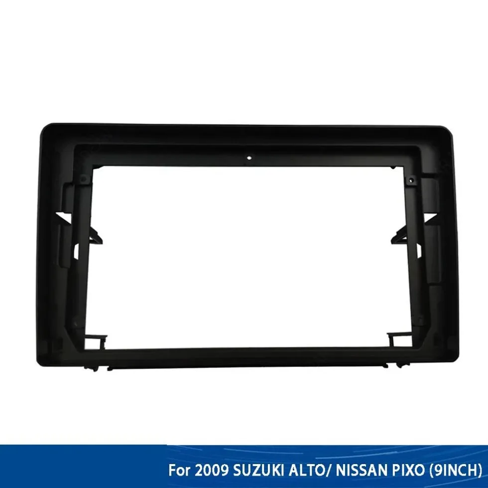 Фото Автомобильный радиоприемник для SUZUKI ALTO/ NISSAN PIXO (9 дюймов) 2008-2014, облицовка, Android, GPS, MP5, стереопроигрыватель, 2 Din, панель, рамка для приборной панели №1
