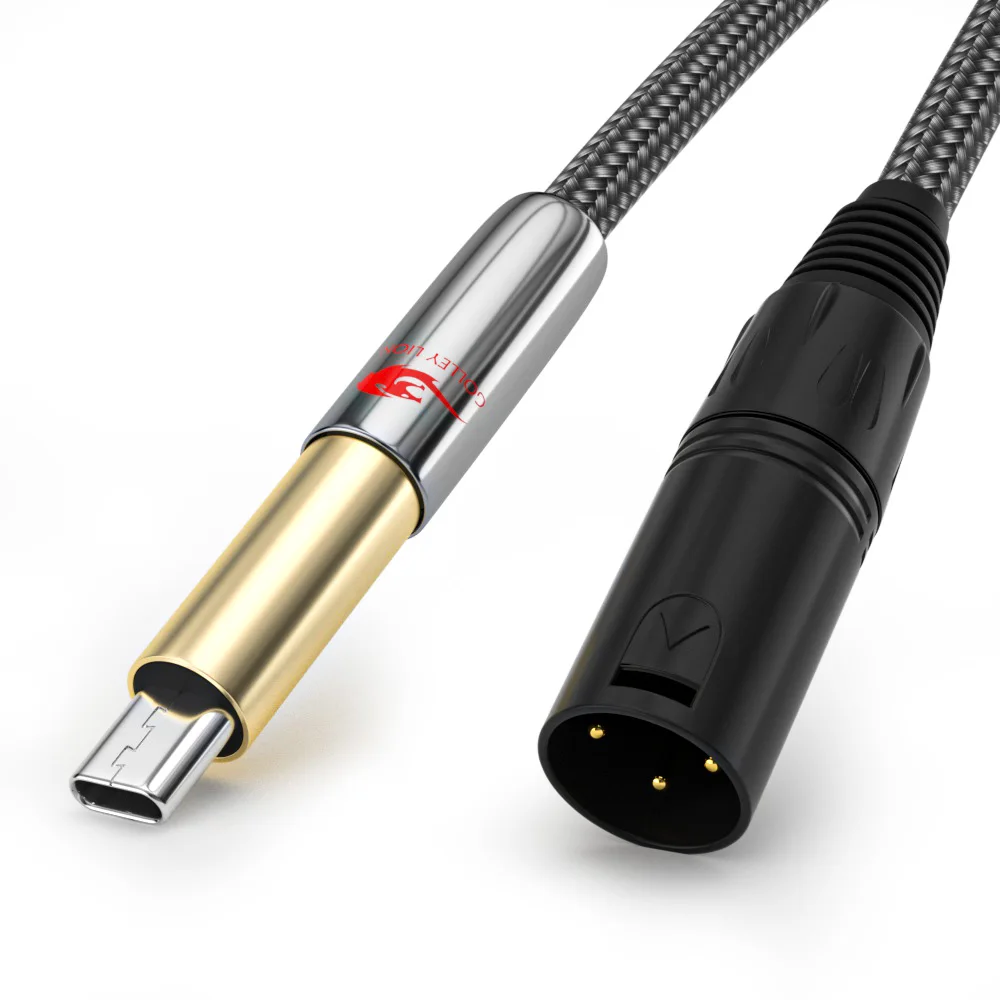 Hifi Audio Cable Type C to Regular 3 Pin XLR for Mobile Phone to AMP
