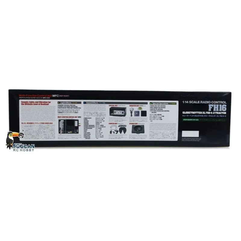 선물 1/14 4x2 RC 트랙터 트럭 키트 56375 FH16 XL750 3단 변속 리모컨 자동차 모델 자동차 장난감 (남아용) TH24179