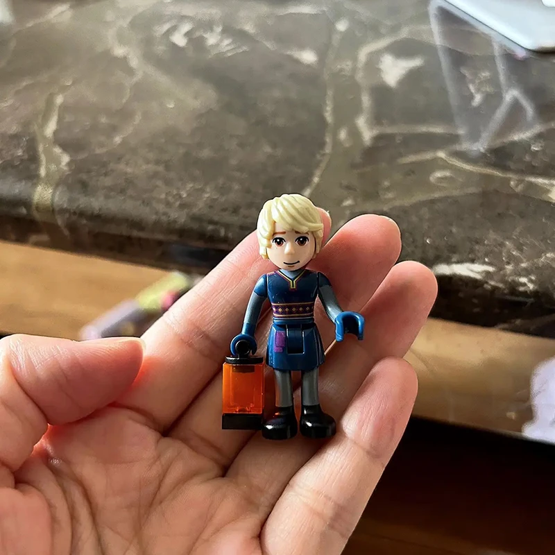 5pcs/set Disney FROZEN Series Princess Elsa Mini Figma 66006-66010 Building Blocks Model Toys for Children 5