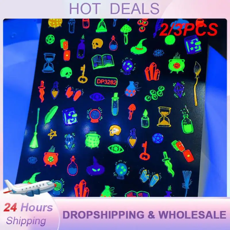 2/3Pcs Monsters Glow In The Dark Design Unico Creativo Halloween Must-Have Adorabile 3D Spettrale E Divertente Di Lunga Durata