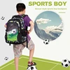 Top Quality Orthopedic Boys School Bags Football Pattern Backpacks Children Kids Satchels Boys Shoulder School Bag Kids Packsack 6