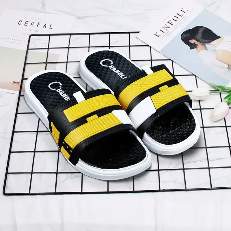 Men\'s Shoes Summer Indoor and Outdoor Slippers Men\'s Slippers Non-slip Meat Soft Thick Slippers Summer Couple Sandals