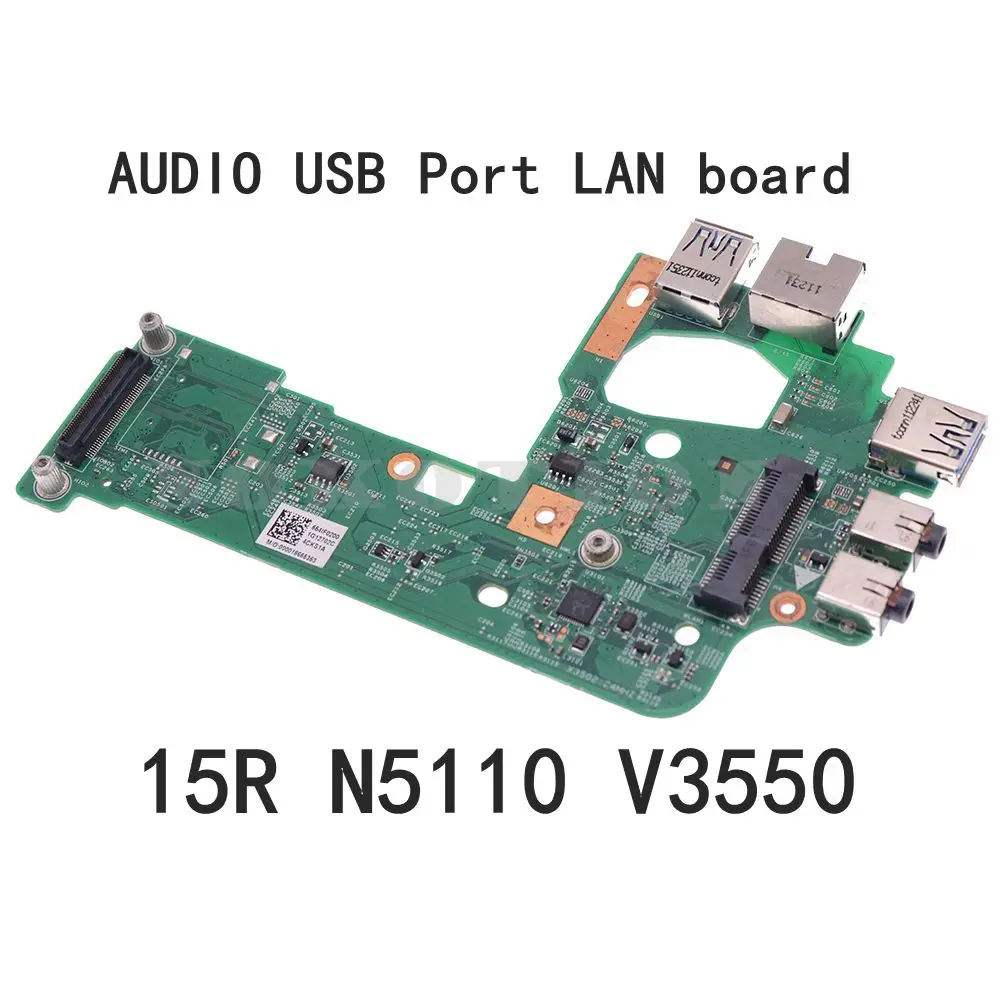 

10757-1 48. 4ie14. 011 для Dell Inspiron 15R N5110 V3550 аудио USB порт LAN плата Ethernet USB 3,0 плата 48,4if04. 011 48,4if20. 021
