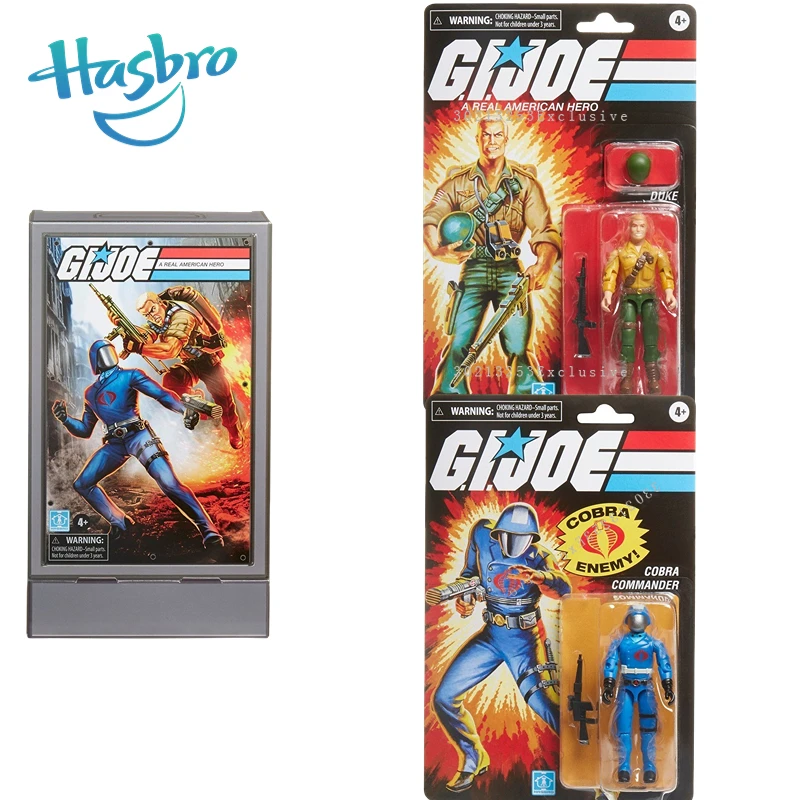 

In Stock Hasbro G.I. Joe GI JOE Classified Series Retro Duke Vs. Cobra Commander 3.75 Action Figure Model Toy Collection Gift