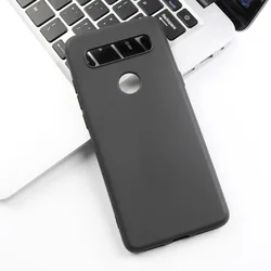 Black Soft Silicone Phone Case - Premium TPU Protective Cover for TCL 10 SE (Black)