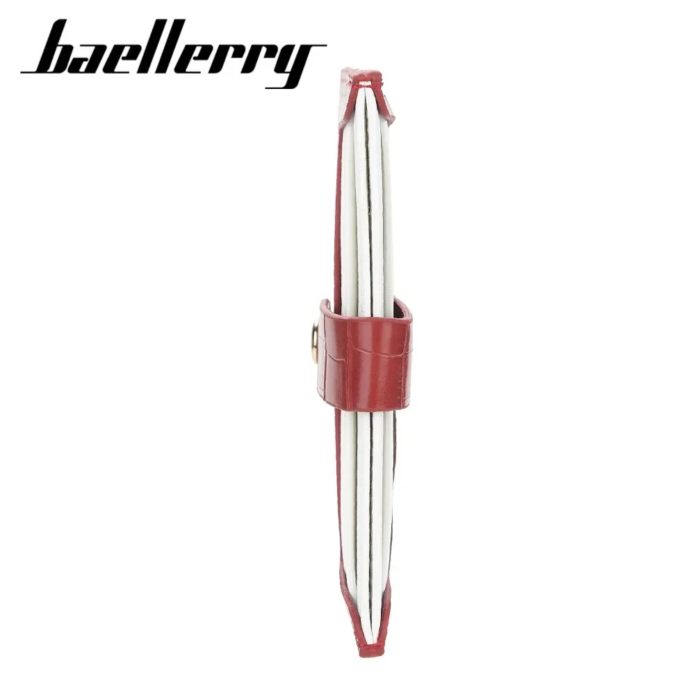 Cute Candy Color Card Wallet - Baellerry Pu Leather Mini Organizer with 3 Slots