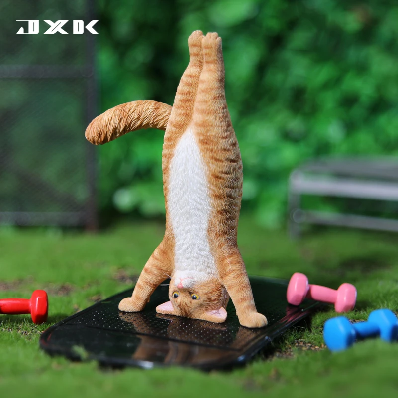 

Модель кошки JXK JXK138 для йоги в масштабе 1:6, милая лечебная безвкусная кошка, креативное украшение для сцены, украшения для автомобиля