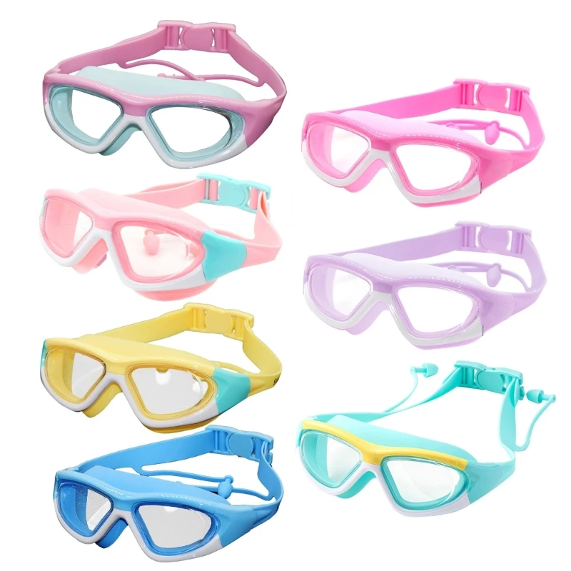 

Adjustable Kids Swimming Goggles Mini Comfortable Anti-Fog Anti-UV Swim Glasses for Kids Children Boys and Girls Teens