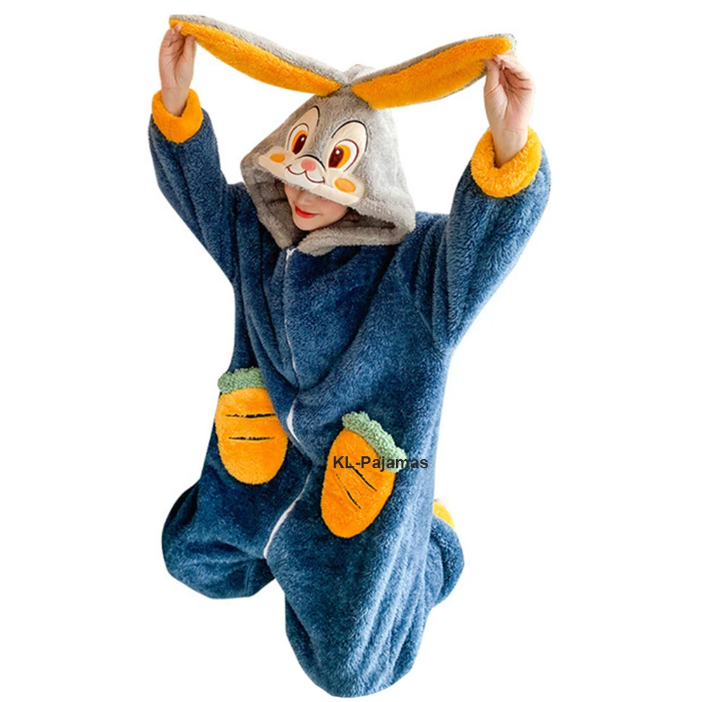 Mameluco Pijama Bugs Bunny Plush Adults Onesie Pajamas For Women - Main Image