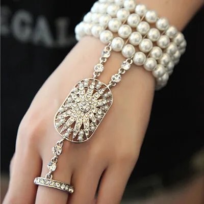 1920s Great Gatsby Accessories Set For Women,Flapper Dress Accessories Headband Earring Cigarette Necklace Gloves, Champagne, M Price In UAE | Amazon UAE - Foto 10
