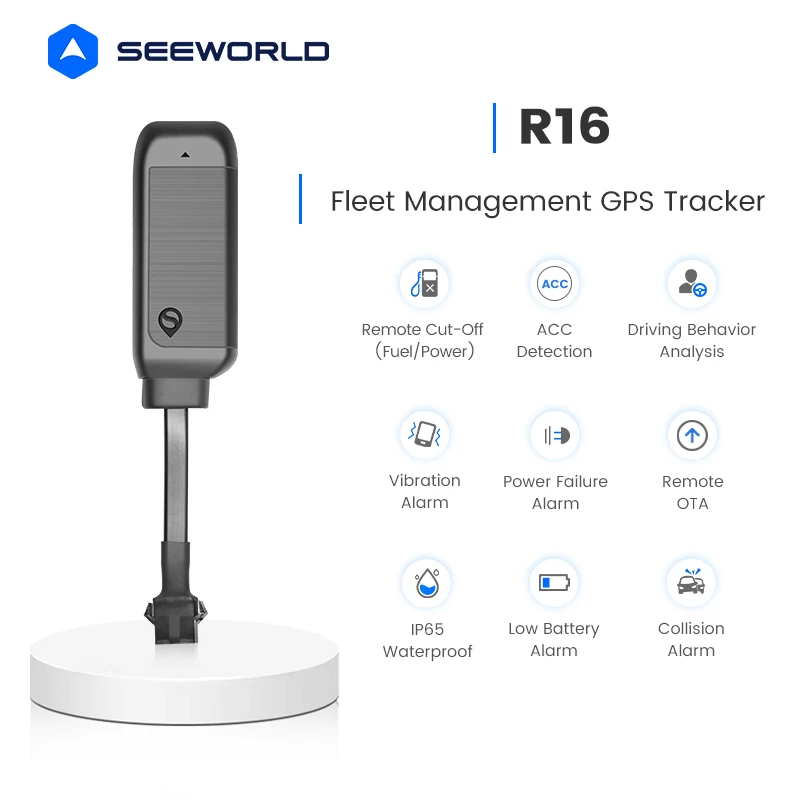 SEEWORLD R16 Remote Engine Stop GPS Tracking Device Anti Theft Alarm Motorcycle Car
