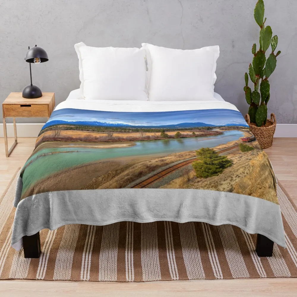 Columbia Valley Splendor Coperta Da Tiro Coperte Comode Per La Ricezione