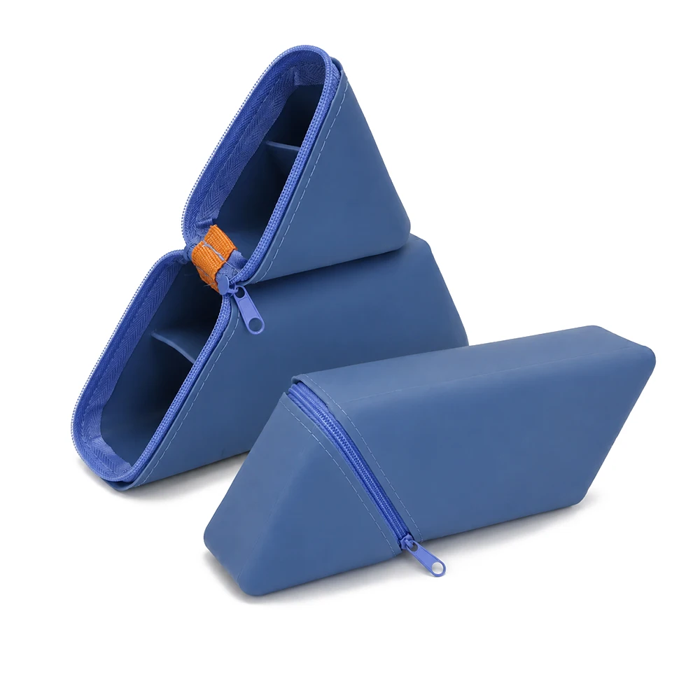 Silicone Waterproof Foldable Pencil Holder - Large Capacity Multifunctional Stationery Organizer