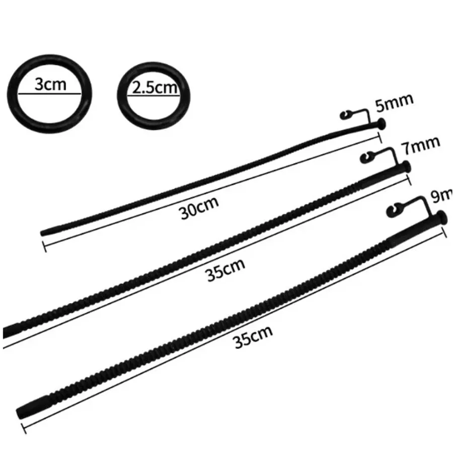 Penis Sex Toys Soft Silicone Urethral Catheter Urethra Dilator Hollow Urethral Plug Probe Tube Threaded Extended Horse eye Masturbator for Men