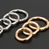 10pcs Metal O Ring Spring Clasps for DIY Jewelry Openable Round Carabiner Keychain Bag Clips Hook Dog Chain Buckles Connector 3