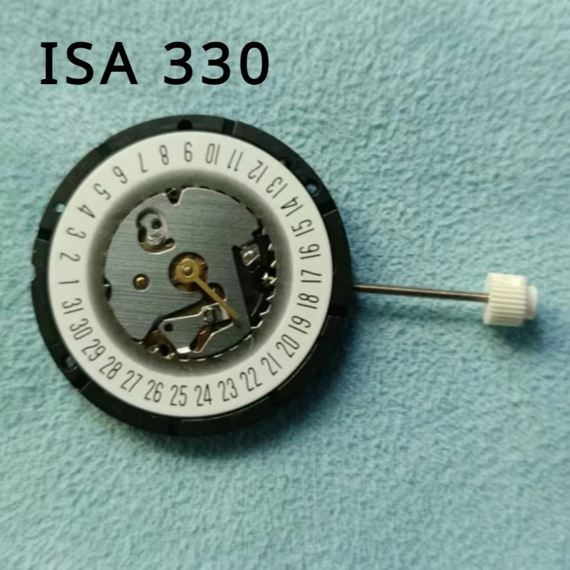 

New Swiss Original ISA 330 Movement Date At 6 New Quartz Movement Watch Mouvement Accessories