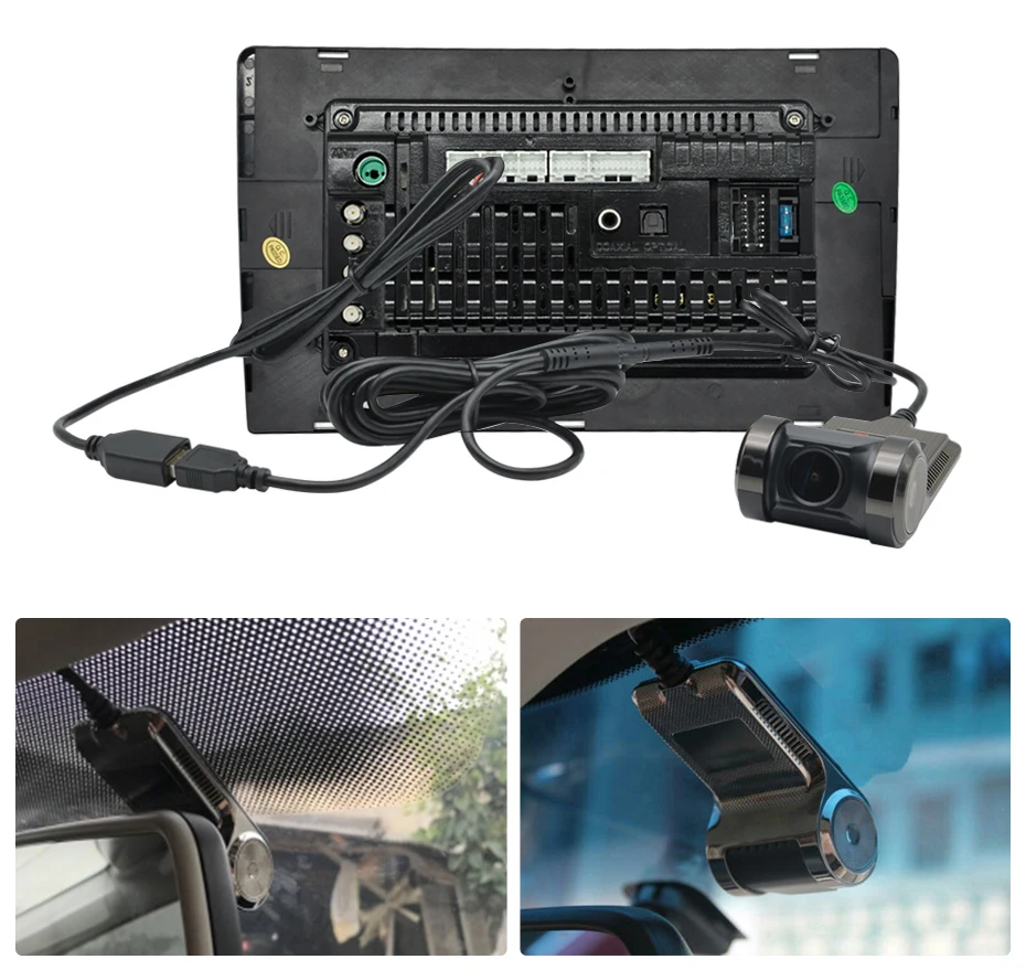 Dash Cam ADAS Car DVR HD 1080P USB Video Recorder For Android Navigation Front and Rear Dual Camera Loop Recording Night Vision - 6