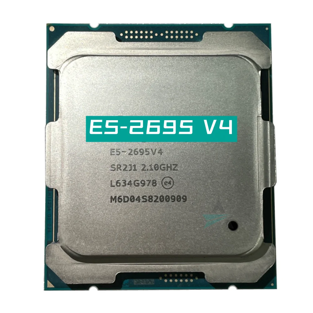 Processador Cpu Xeon E52695v4 Sr2j1 21 Ghz 45m 18 Núcleos 32 Threads 120w 14nm E5-2695 v4 e5 2695v4