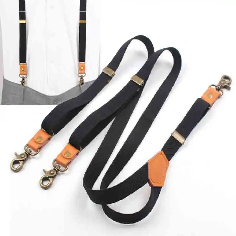 Work Suspenders Vintage Men's 3 Hooks Suspenders For Pants Casual Mens Trouser Fashion Adjustable Women's Braces