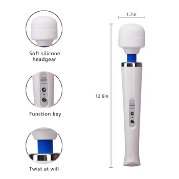 Wireless Dildos AV Vibrator Huge Magic Wand for Women Clitoris Stimulator USB Rechargeable Massager Goods Sex Toys for Adults 18 3