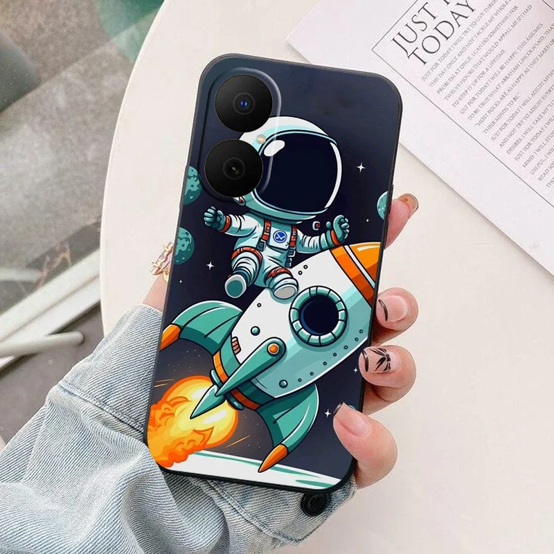Astronaut Silicone Camera Protection Back Cover