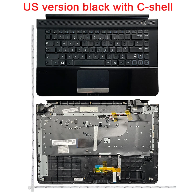 

GZEELE new laptop keyboard for Samsung RC410 RC420 RV420 RV413 RV412 RC415 Topcase Housing Palmrest English US upper case bezel