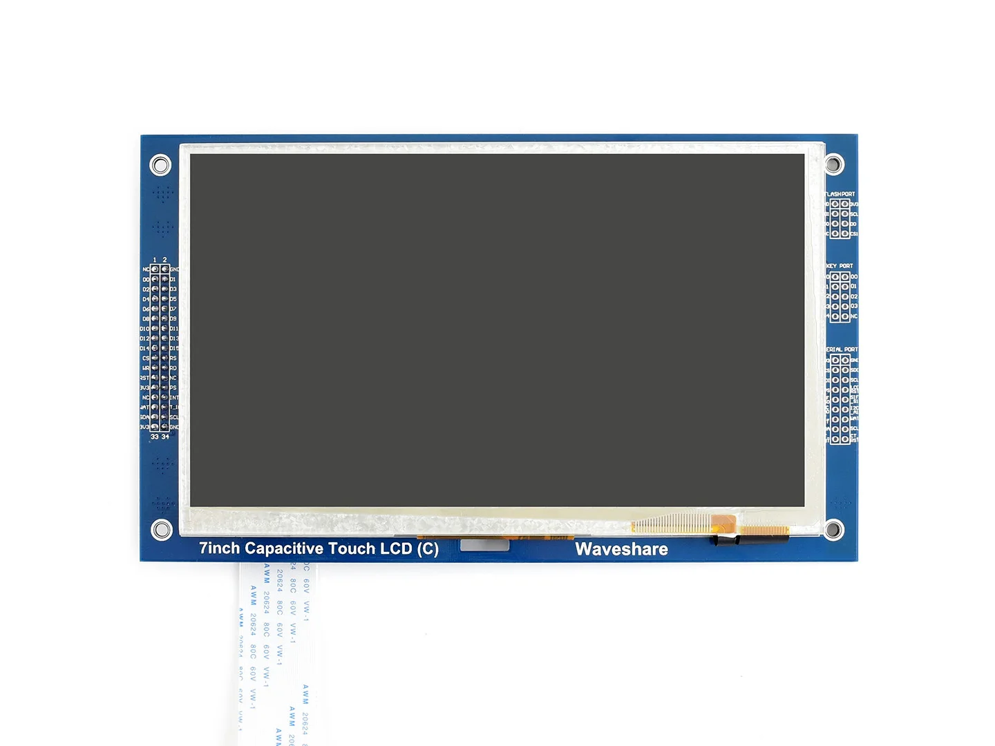 Waveshare 7 Inch 800*480 Multicolor Graphic LCD (C) With Capacitive Touch Screen GT911 TOUCH CONTROLLER TFT Display RA8875 lcd screen replacement portable integrated display capacitive touch display board