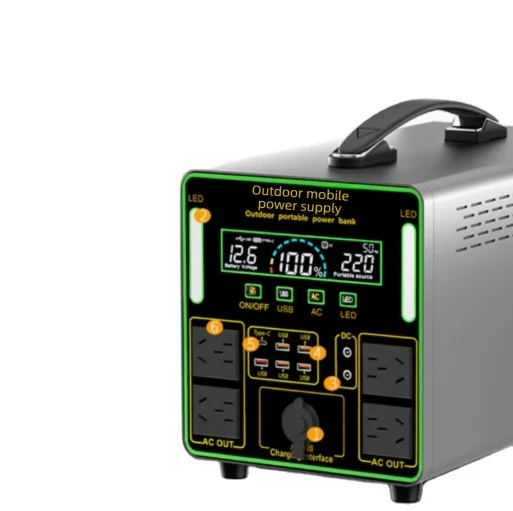 Outdoor Portable Power Station Large Capacity Camping Stall Keep Road Trip Live Emergency Wood Machine Parts