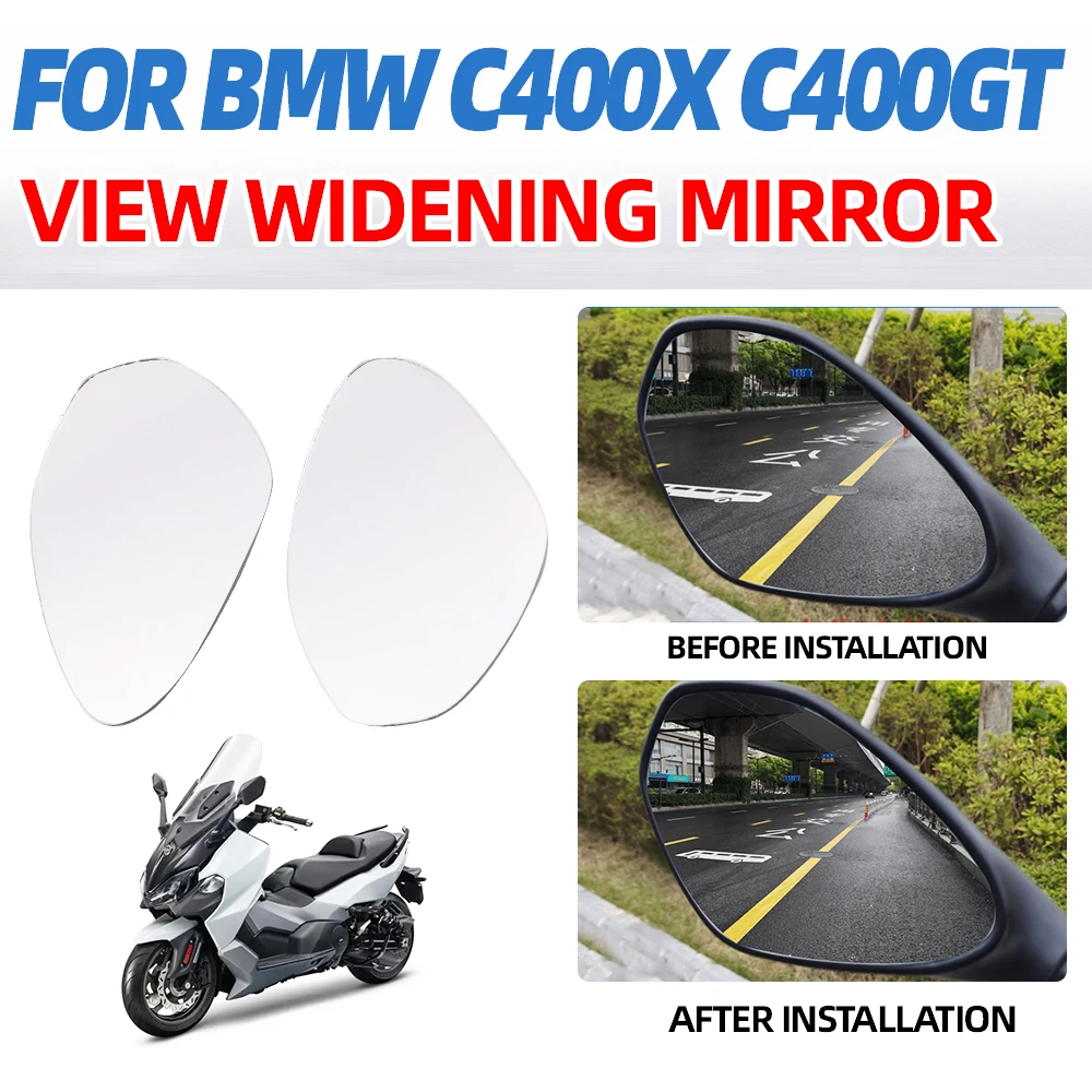 Motorcycle Accessorie Convex Mirror Increase Rearview Mirrors Side