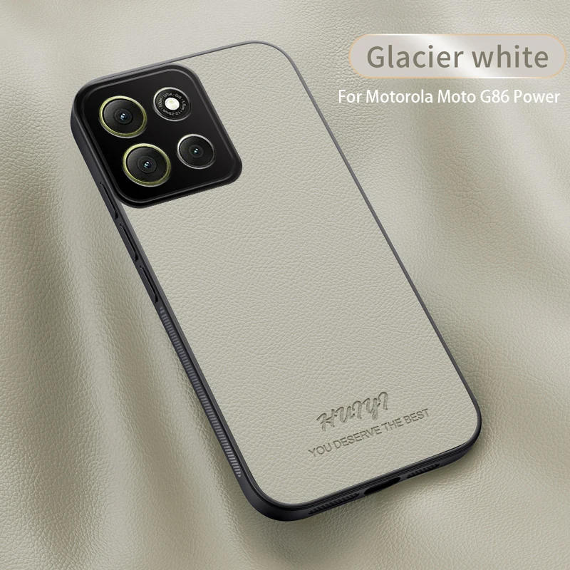 Matte Litchi Texture Leather Soft Silicone Case
