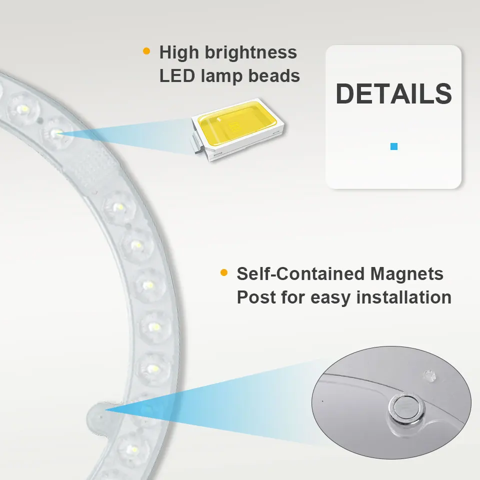 LED Panel Light 220V Ceiling Light LED Module 12W 18W 24W 36W Round Ring Replacement Board for Indoor Ceiling Lighting led light led ceiling light led panel ceiling light module