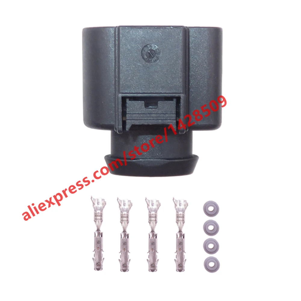 1 Set 4 Pin Car Wiring Socket 1.5 Series Auto Intake Pressure Sensor Unsealed Connector For VW Audi 8K0973704