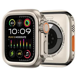 Zinc Alloy Protective Shell for Apple Watch - Premium Design Cover (Titanium gold color)