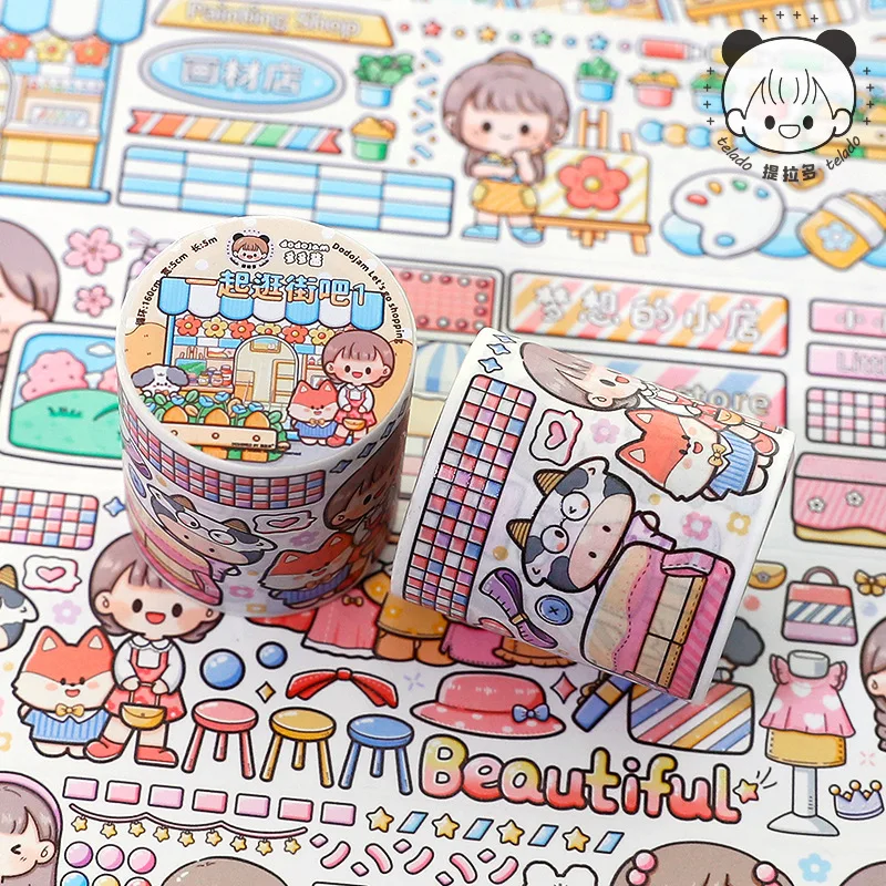 Cute Cartoon Masking Washi Tape Diy Decorative Adhesive Tape For Diary  Scrapbooking Stickers Kawaii Stationery - Washi Tape - AliExpress