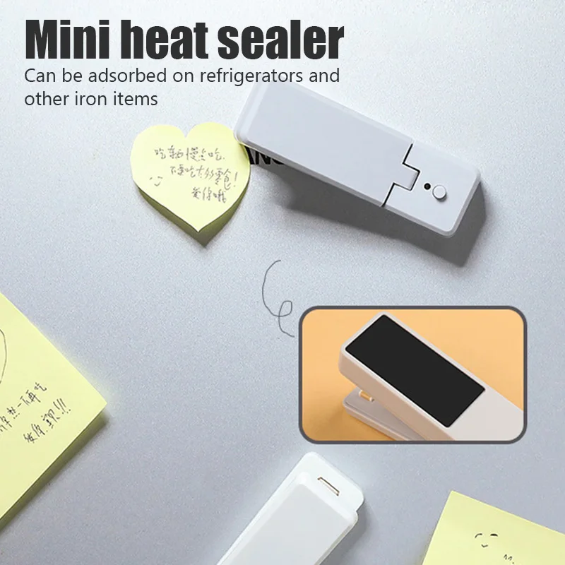 Rechargeable Mini Sealer Portable Sealing Clip Plastic Bag Heat Sealer Magnetic Sealing Clip Food Storage Moisture Proof