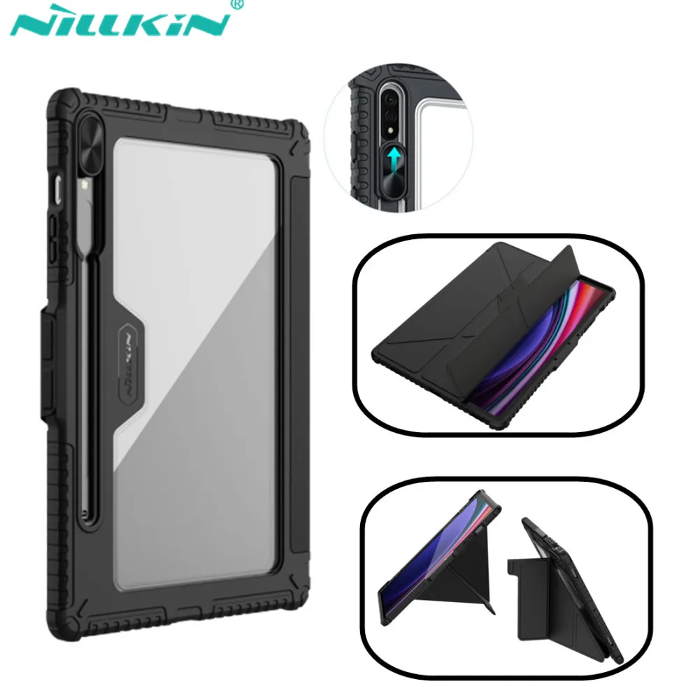 Per Samsung Galaxy Tab S9 Ultra Custodia Nillkin Bumper Custodia In Pelle Multi-Angolo Pieghevole Per Galaxy Tab S9/S9 Plus/S9 Fe Plus