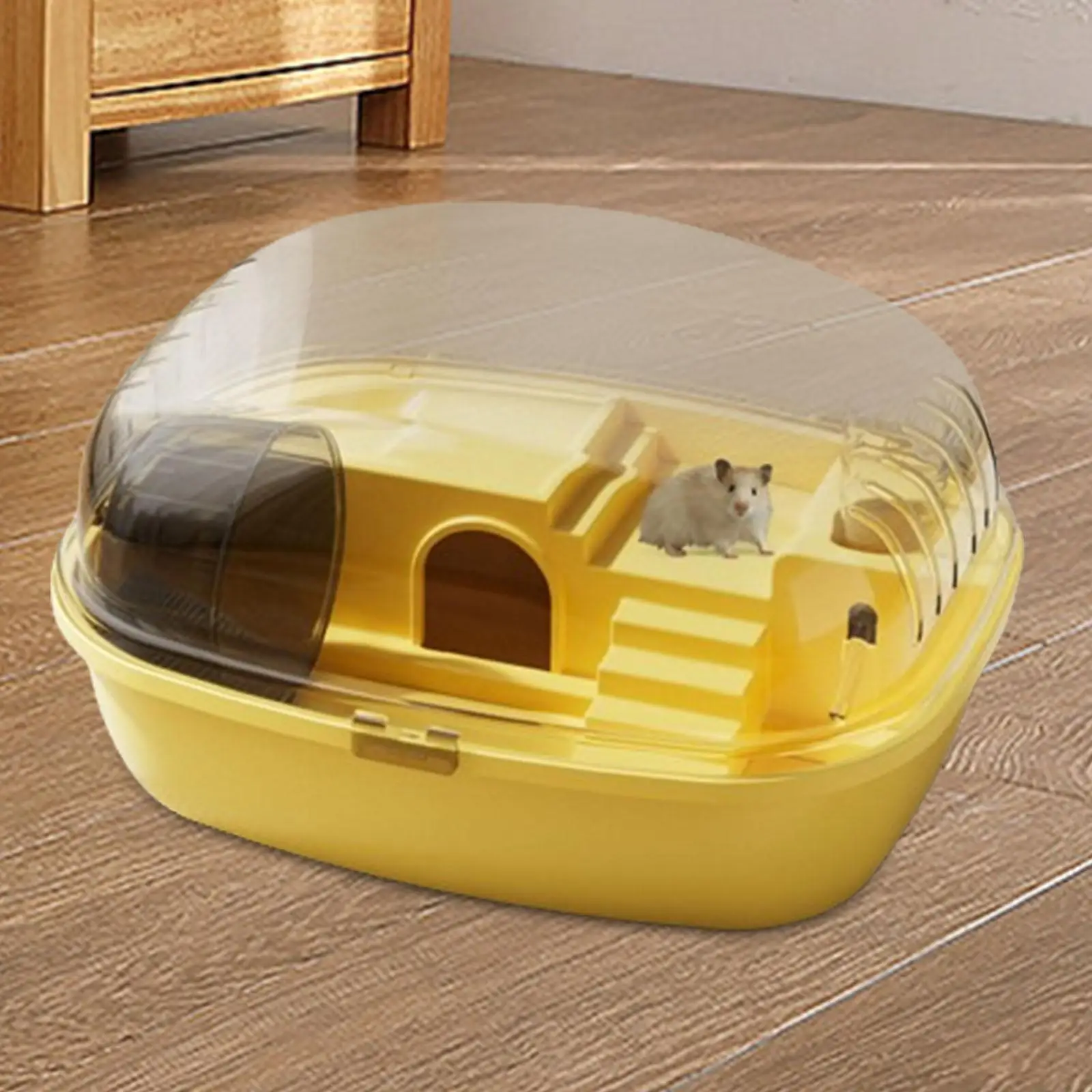 Large Hamster Cage Gerbils Rats with Openable Top Mice Clear Hamster Habitat