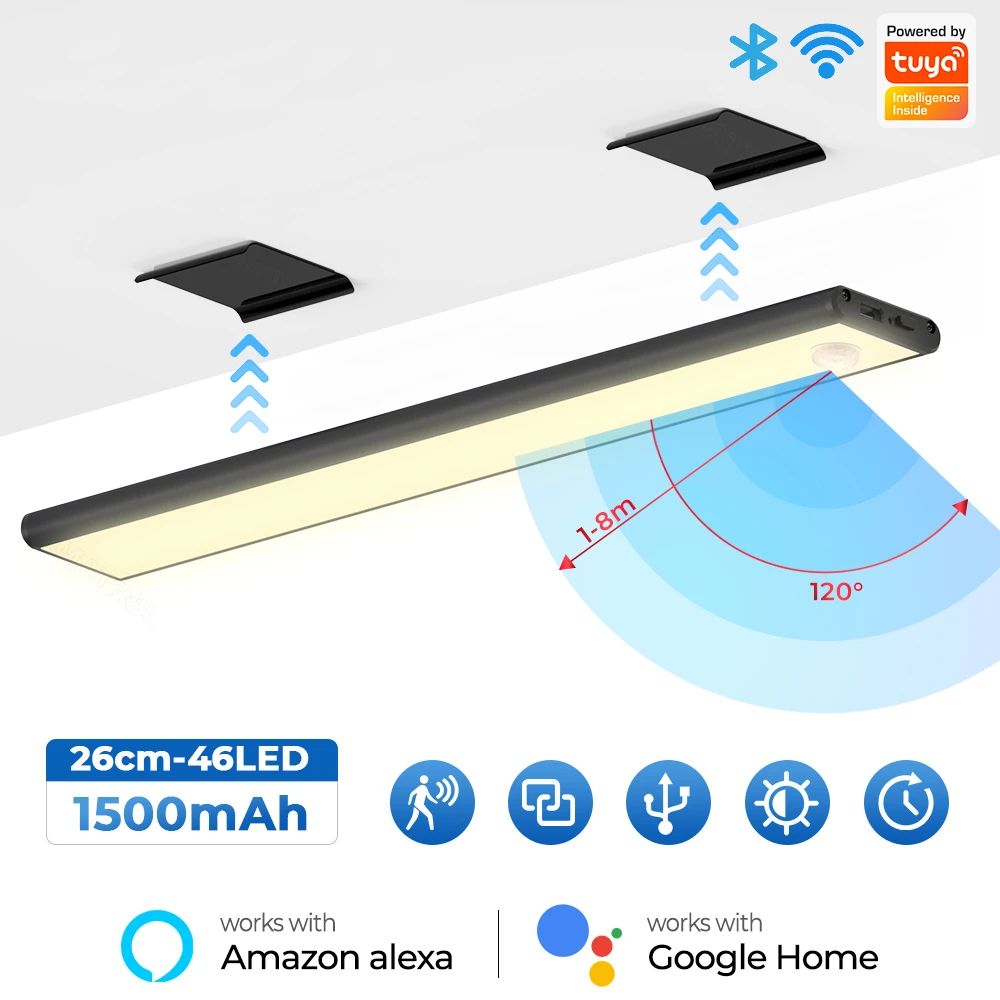 

Умная светодиодная настенная лампа Tuya с Wi-Fi и ИК-датчиком движения
