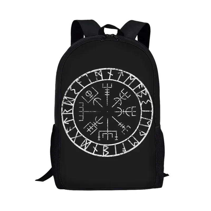 

Vintage Nordic Runes Print Backpack Woman Men Shoulder Bag Boys Girls Students School Bags Teenagers Daily Casual Rucksacks