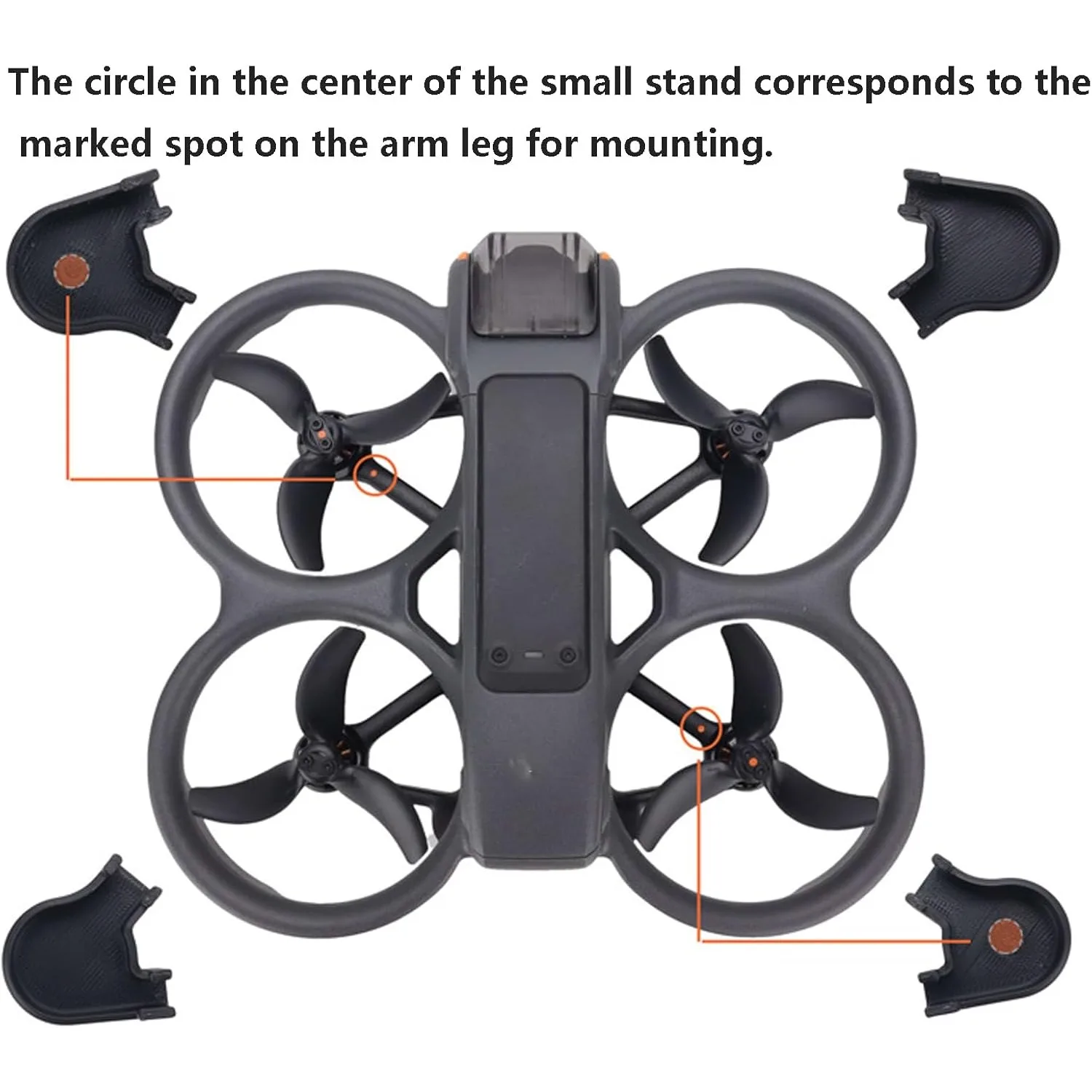 드론용 랜딩 기어 키트 DJI Avata 2 모터 암 랜딩 레그 삼각대 보호 커버 쉘과 호환 가능