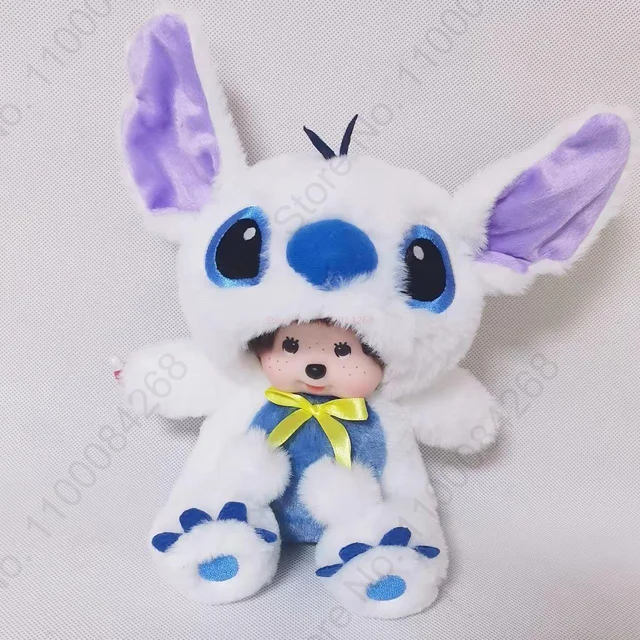 35-45cm Disney Kawaii Monchhichis Transform Stitch Rabbit Totoro Kiki Chic  A Boo Plush Toy Minnie Stellalou Plushie Stuffed Doll - AliExpress