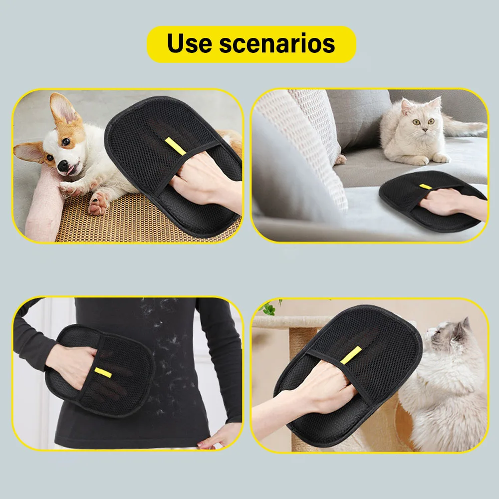 Pet toilet gloves, anti-static pet hair removal brush, dog and cat hair removal brush from sofa, carpet, clothing, tool supplies