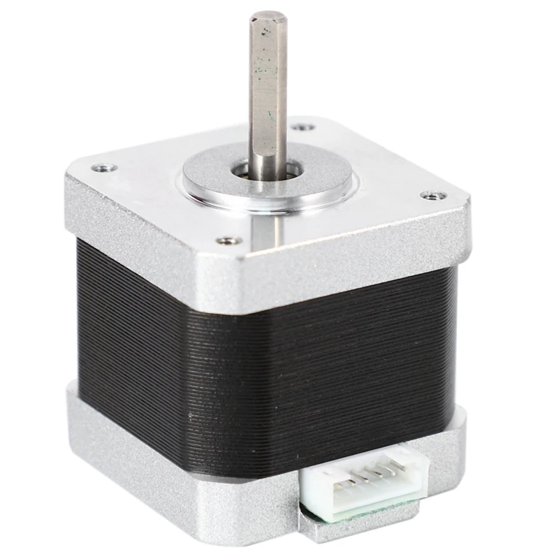 Nema 17 스텝퍼 모터 바이폴라 리드 4 개, 34mm, 12V, 1.5 A, 26Ncm(36.8Oz.In) 3D 프린터 모터, 42Shd0001