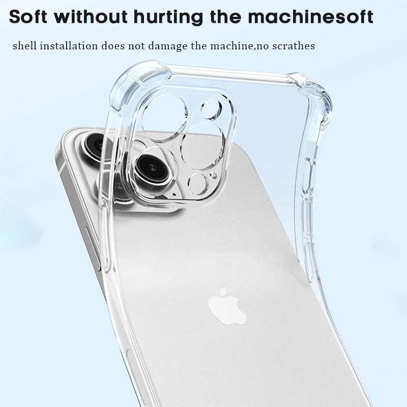Luxury Clear Shockproof Phone Case with Enhanced Protection