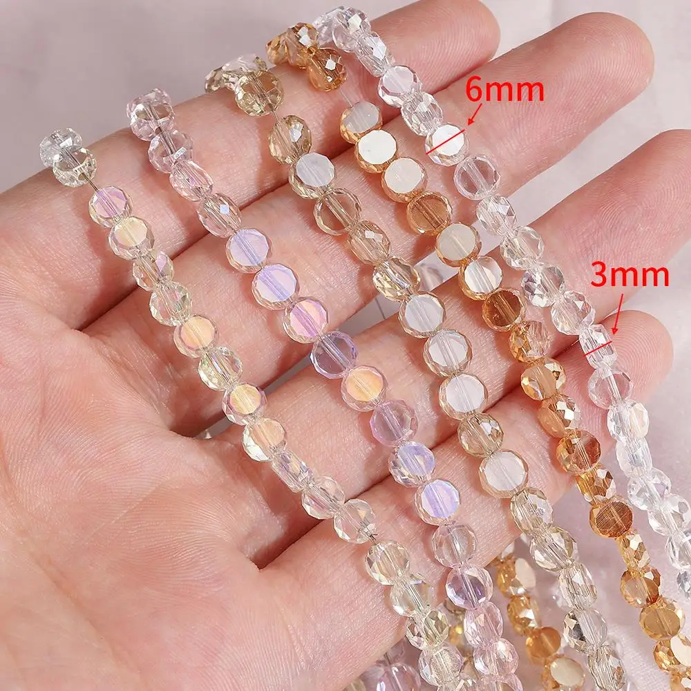 100pcs Crystal Rondelle Austria Faceted Loose Spacer Stone Beads