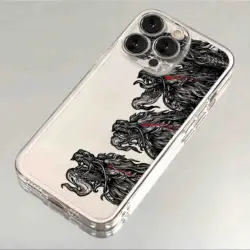 Japan Ghost Face Samurai Transparent Phone Case - iPhone 13 Pro (T - 197TM2485609)