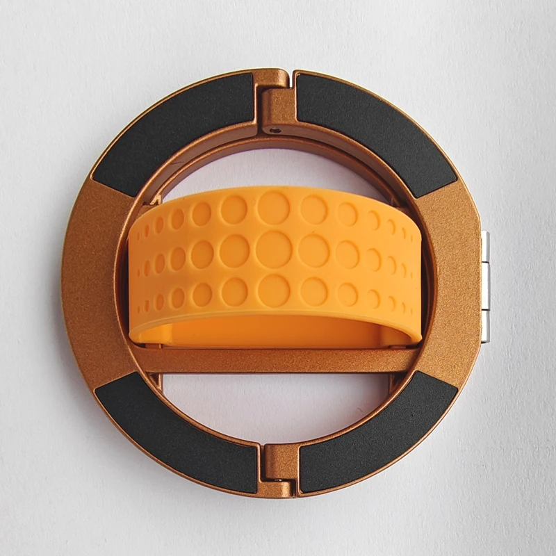 Alloy Foldable Magnetic Ring Holder with Double-Sided Convenience