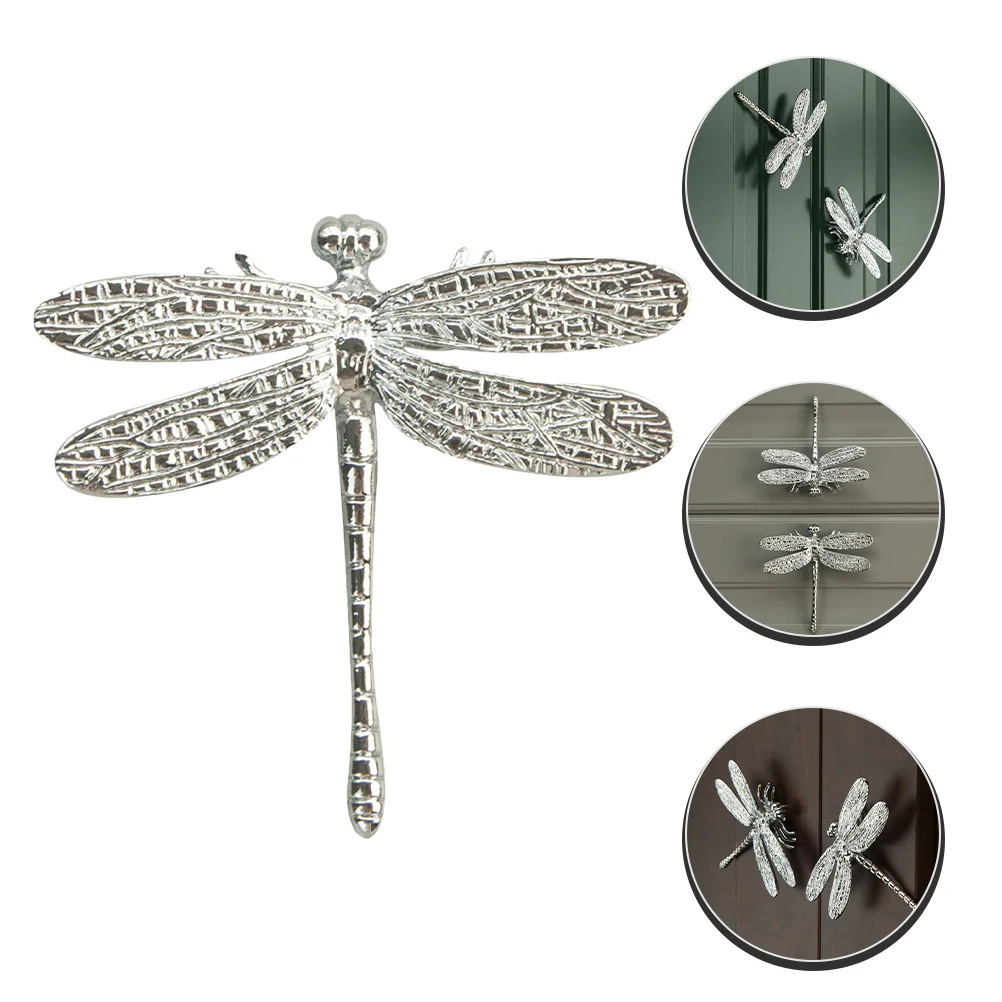 

Dragonfly Handle Wardrobe Door Handles Cabinet Knobs Sliver Pulls Replacement Furniture Drawer Dresser