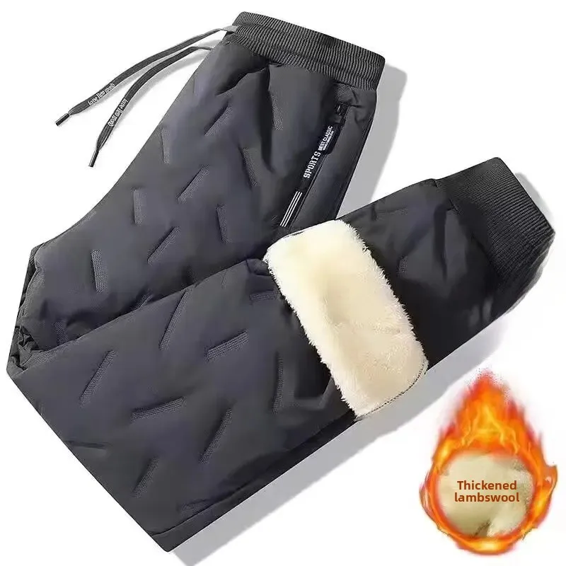 0911 gray ankle-tied pants